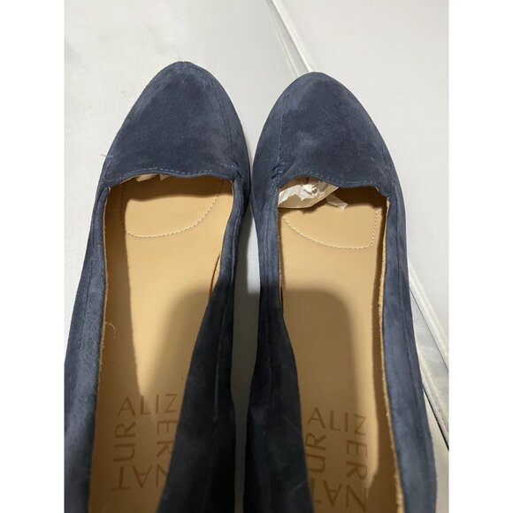 Naturalizer Women's Navy Blue Suede Slip-On Loafers Size 8.5M - Picture 16 of 16